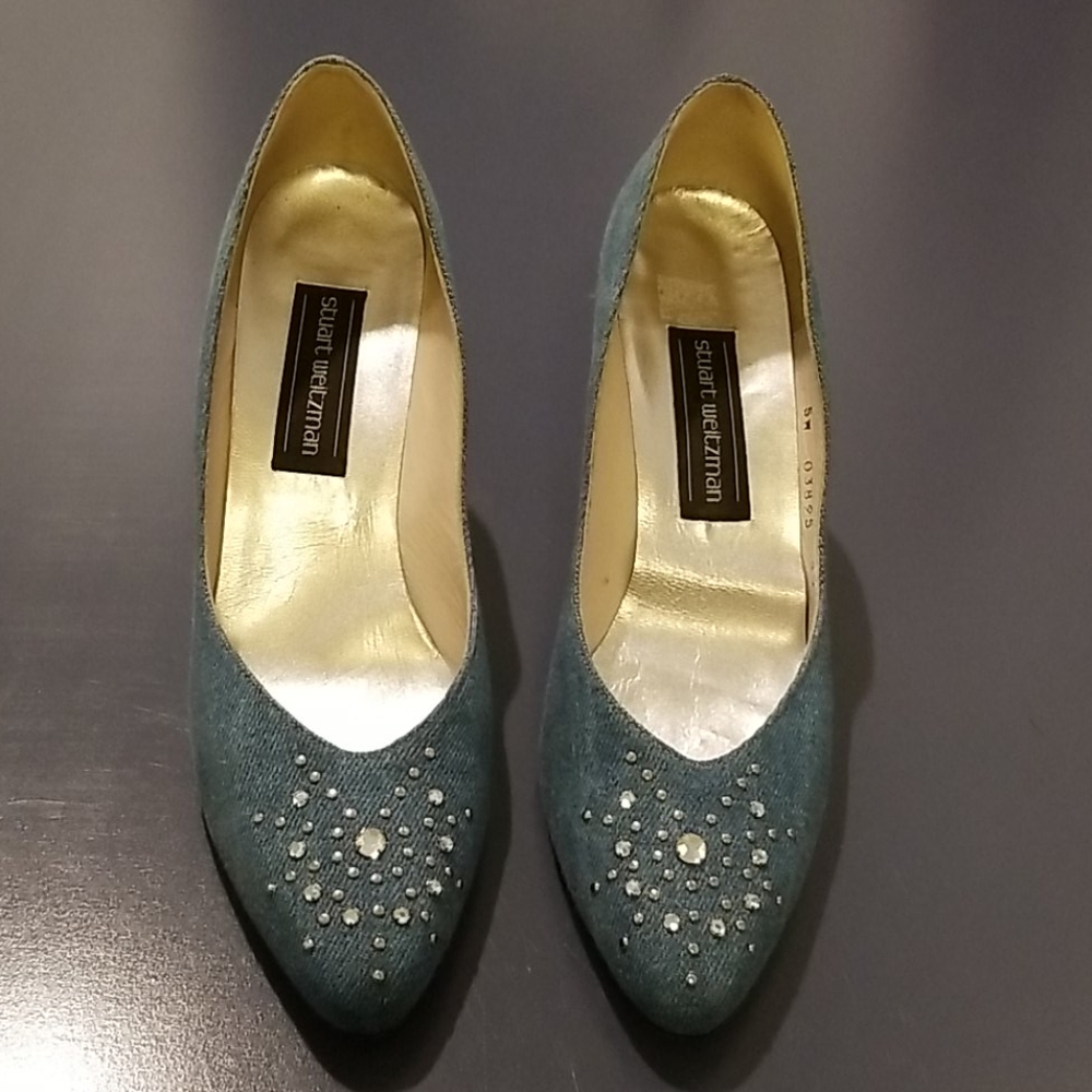 Vintage Stuart Weitzman Denim pumps